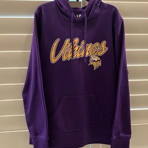NFL Vikings Team Apparel Purple and Gold  Hoodie